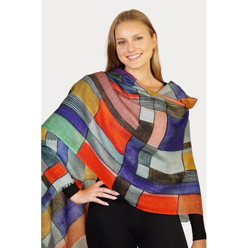 Stroked Oblongs Scarf