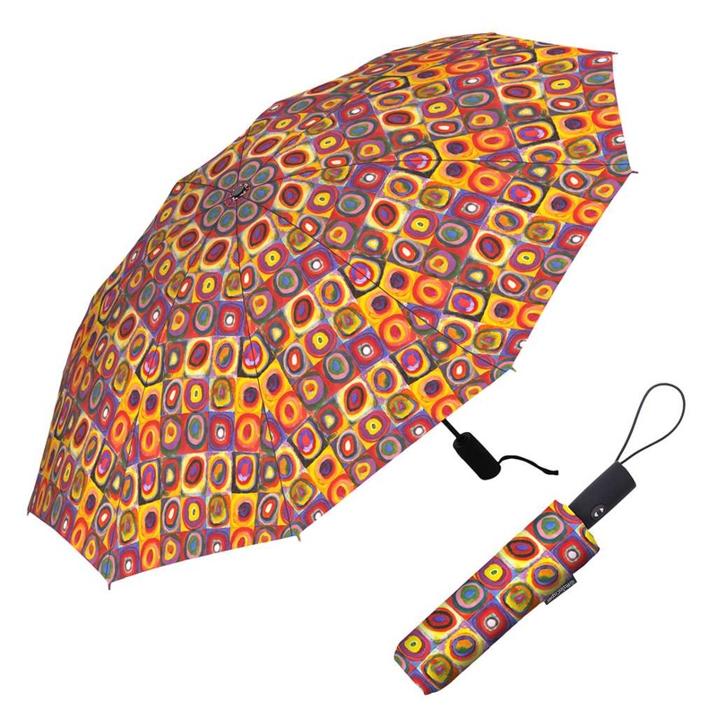 Kandinsky Circles Folding Travel Umbrella