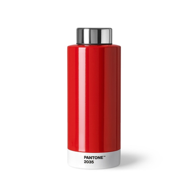 Pantone Thermo Steel Drinking Bottle – Red 2035