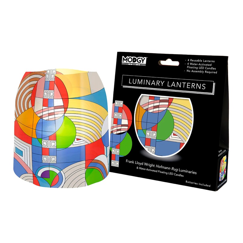 Frank Lloyd Wright Hoffman Rug Luminary Lantern Set