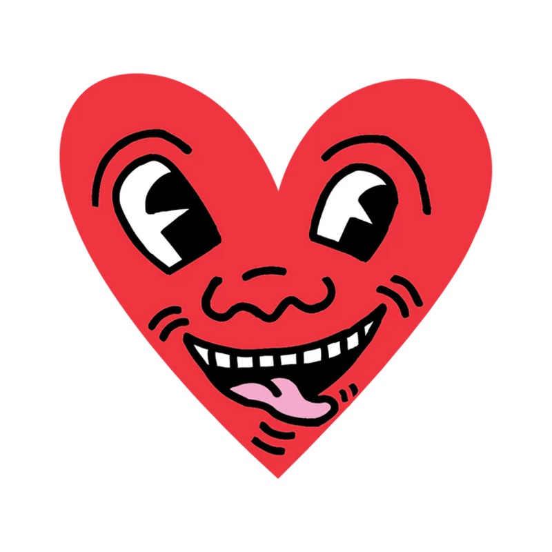 Harring Heart Vinyl Sticker