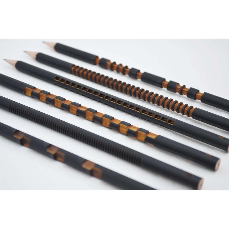 Laser Sculpted Pencil Set