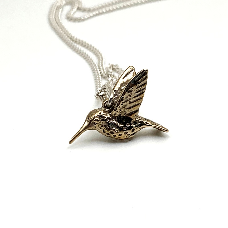 Anna’s Humming Bird Necklace – Bronze