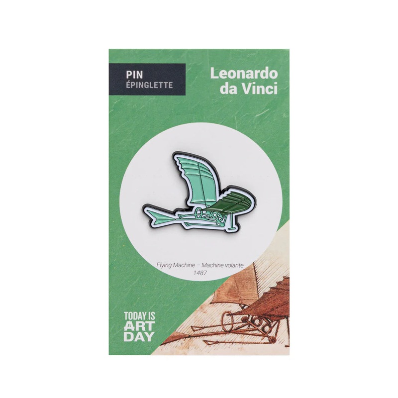 Da Vinci Enamel Pin – Flying Machine