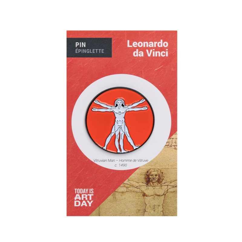 Da Vinci Enamel Pin – Vitruvian Man