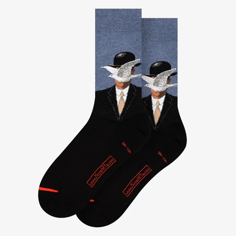 Margritte Socks – The Man with the Bowler Hat