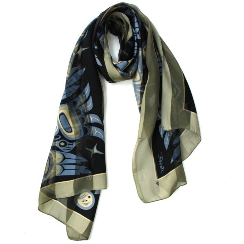 Raven Silk Scarf – Sage