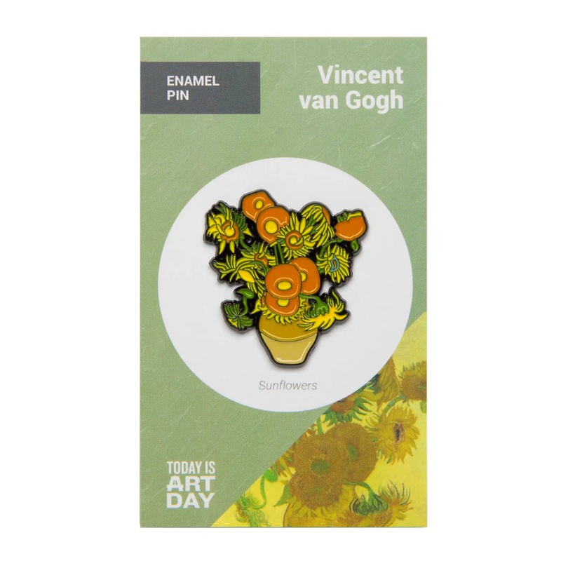 Van Gogh Enamel Pin – Sunflowers