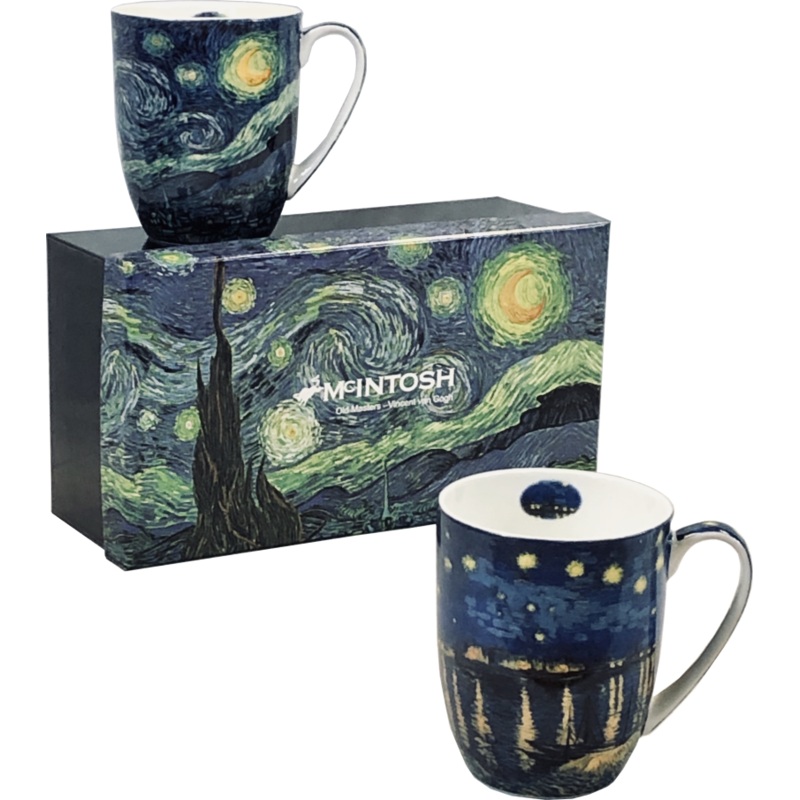 Vincent van Gogh: Starry Night Set of 2 Mugs