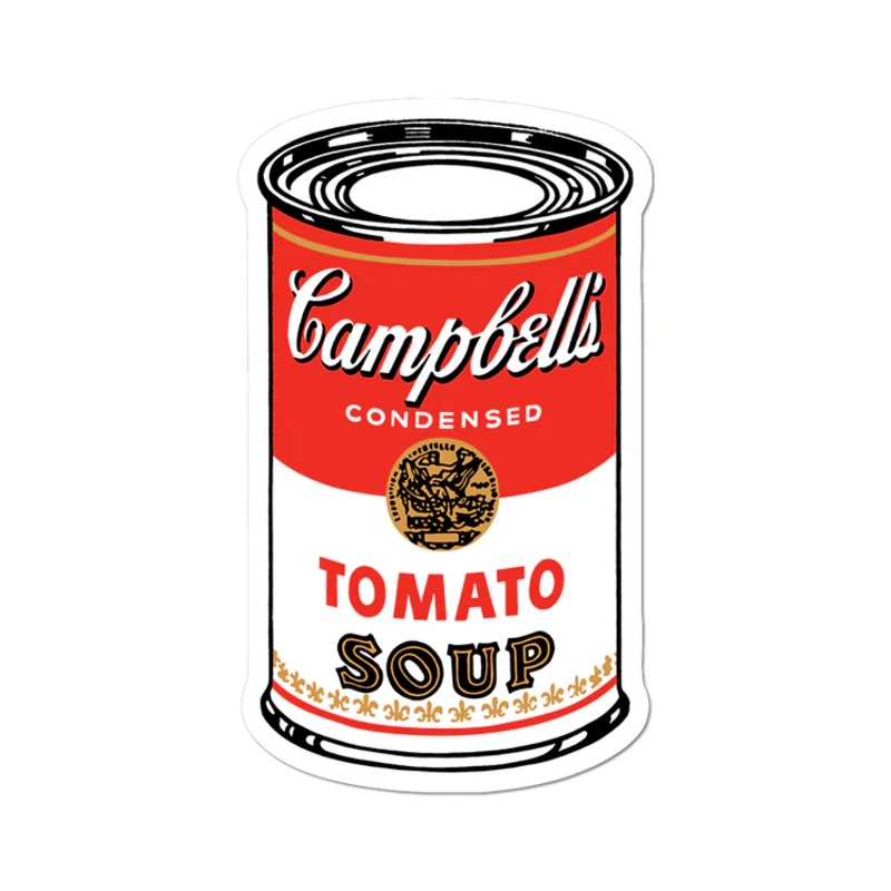 Warhol Campbells Soup Can Vinyl Sticker