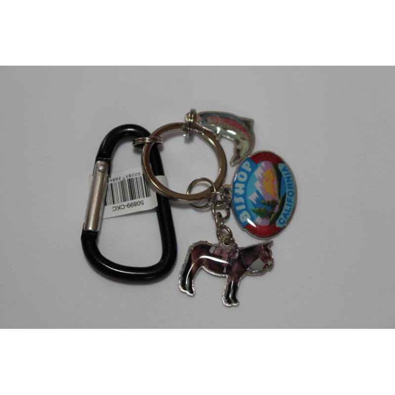Bishop CA Charm Keychain