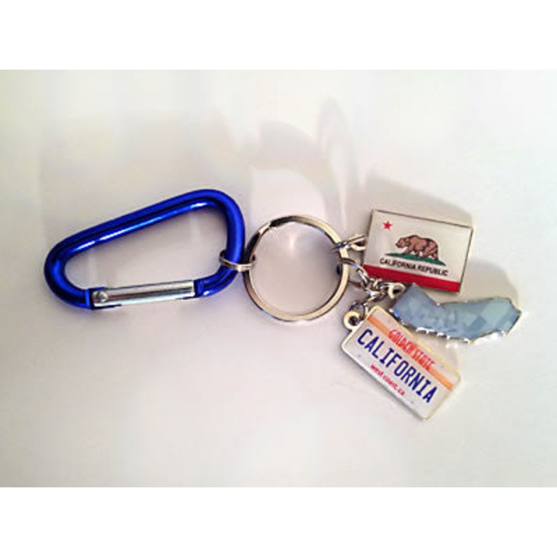 California Charm Keychain
