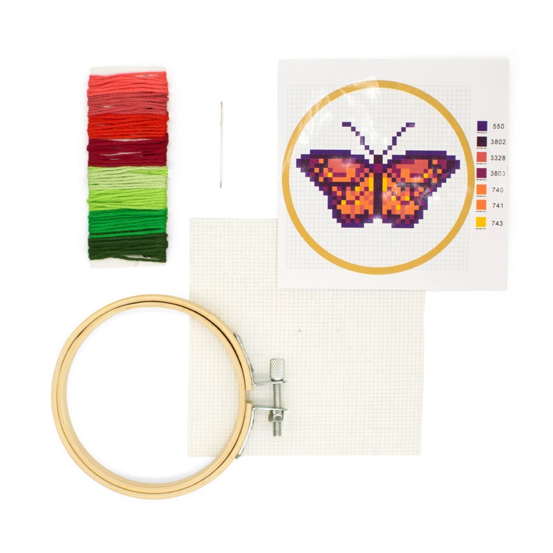 Mini Butterfly Embroidery Kit