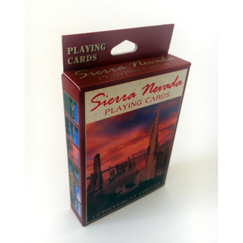 Sierra Nevada Sunset Playing Cards Mono