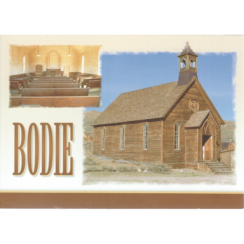5X7 Bodie Church Postcard-QTY=50