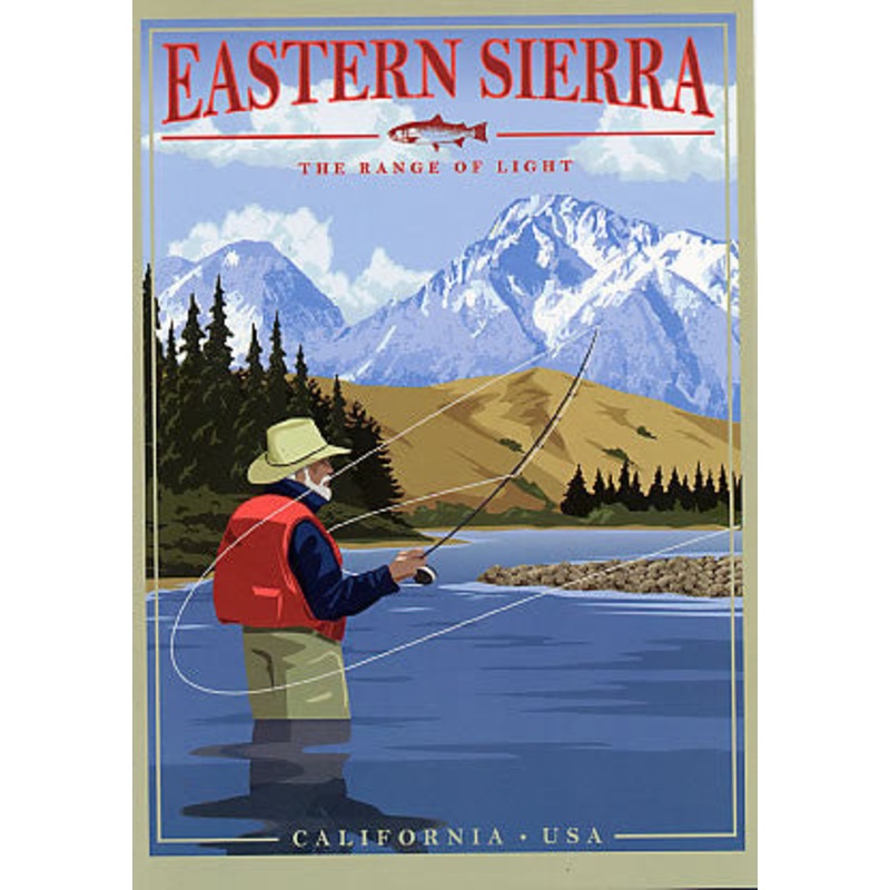 Eastern Sierra Fishing Poster