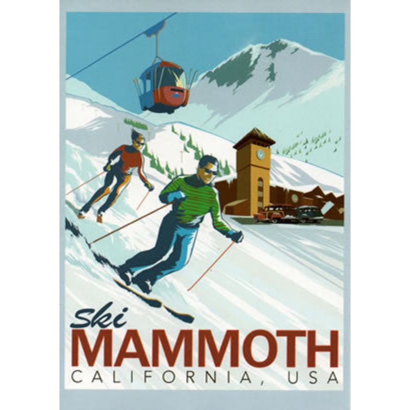 Mammoth Retro Ski Poster