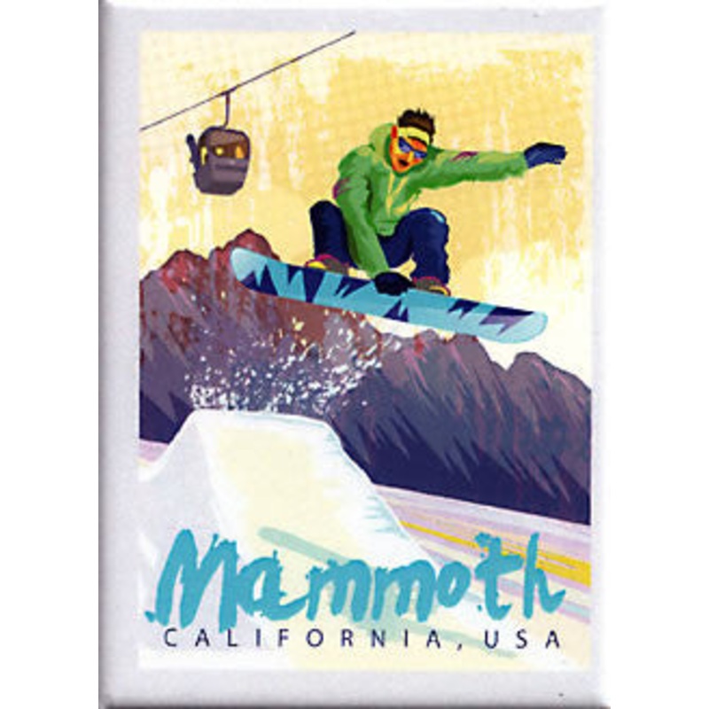 Mammoth Retro Snowboarder Magnet – QTY=12