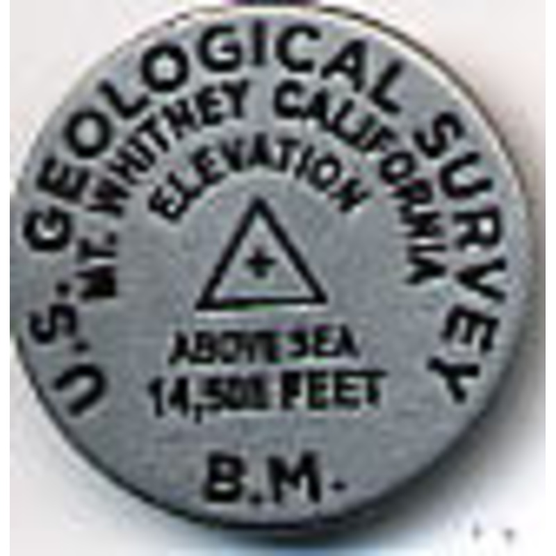 Mt. Whitney Benchmark Magnet-QTY=12