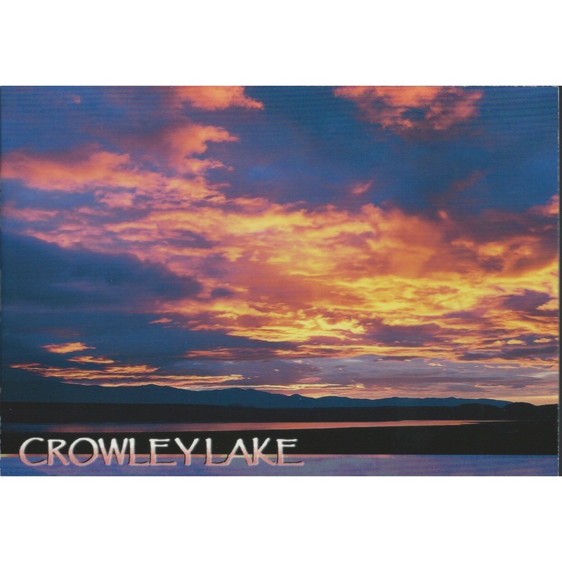 Crowley Lake Sunset Postcard-QTY=50