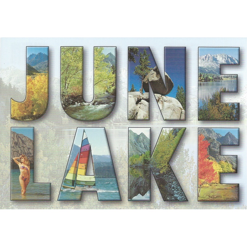June Lake Text Postcard-QTY=50
