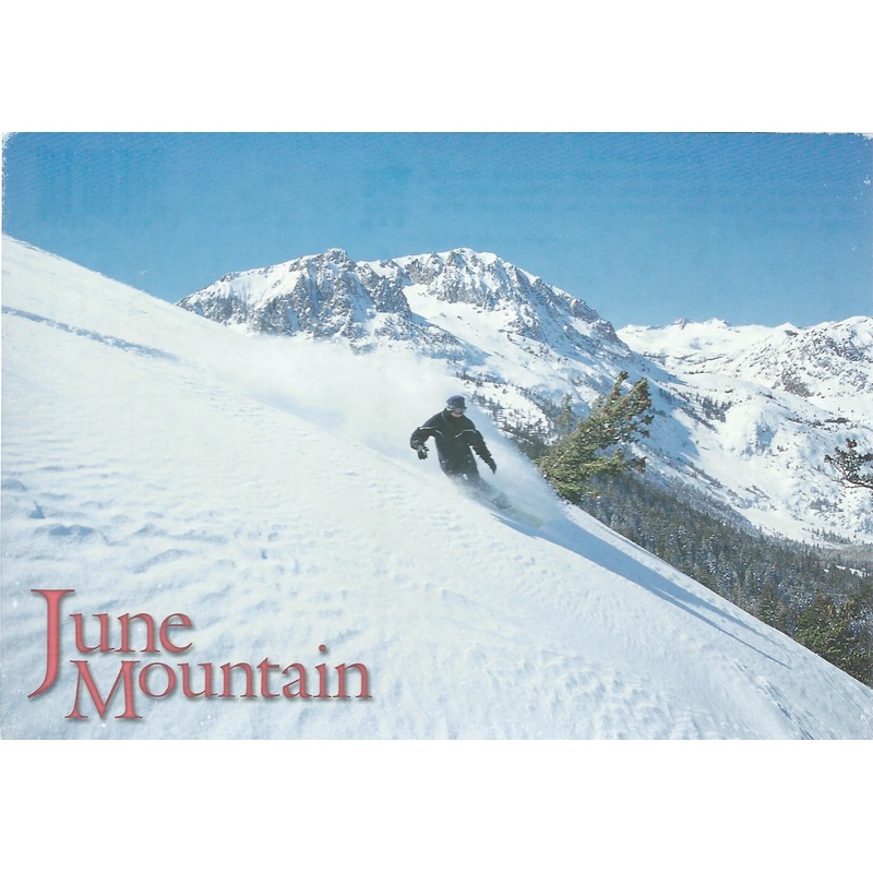 June Mountain Snowboarding Postcard-QTY=50