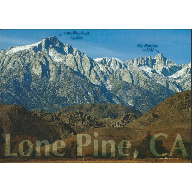Lone Pine Elevation Postcard-QTY=50