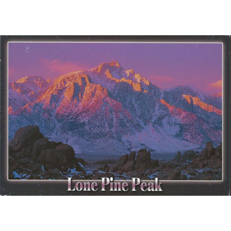 Lone Pine Peak Sunset Postcard-QTY=50