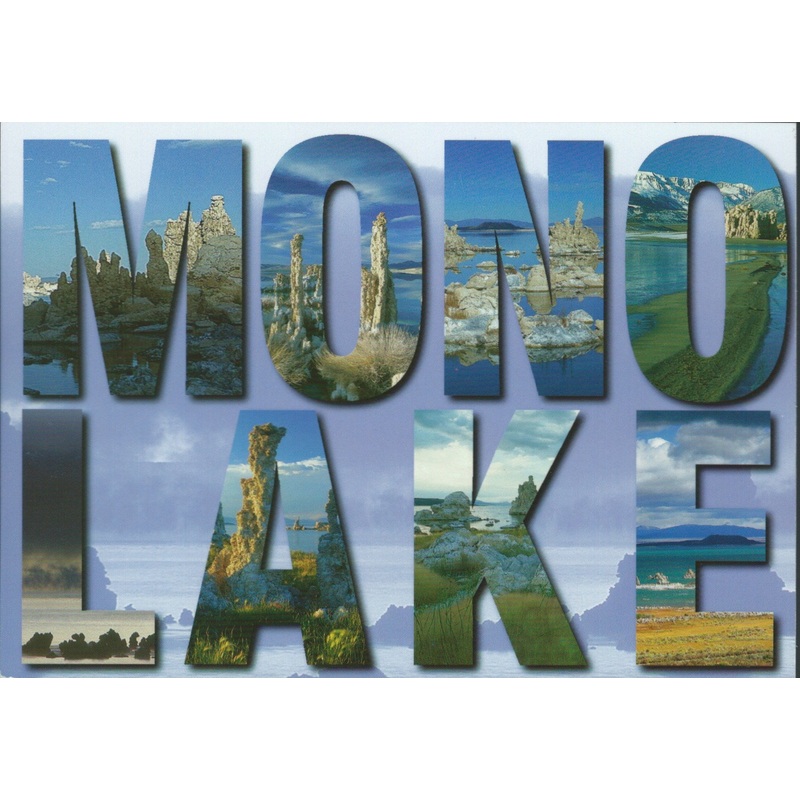 Mono Lake Text Postcard-QTY=50