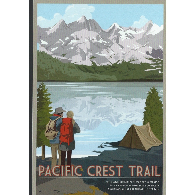 Pacific Crest Trail Retro Postcard-QTY=50