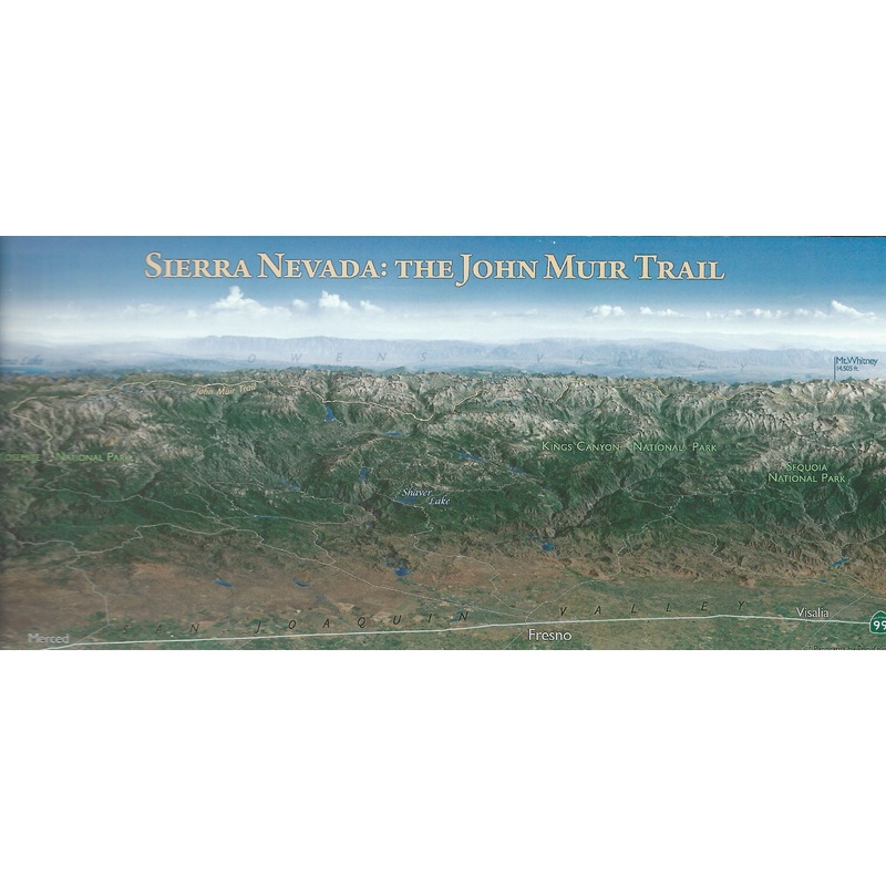Panoramic JMT Map Postcard-QTY=50