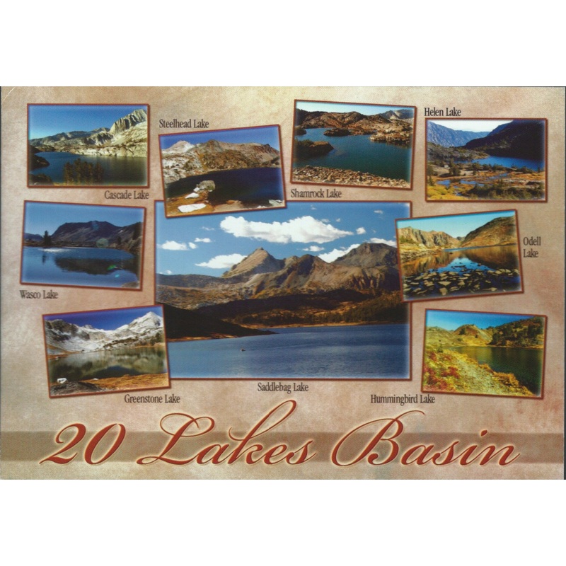 20 Lakes Basin Postcard- QTY=50