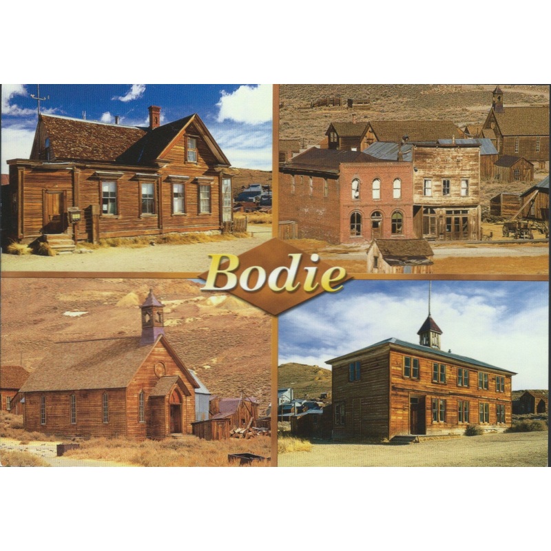 Bodie Town Buildings Postcard-QTY=50