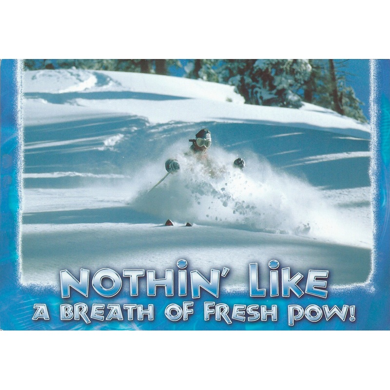Fresh Powder Postcard-QTY=50