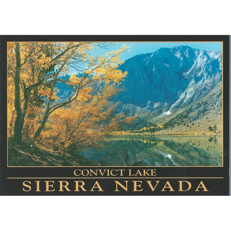 Mammoth Convict Lake Fall Postcard-QTY=50