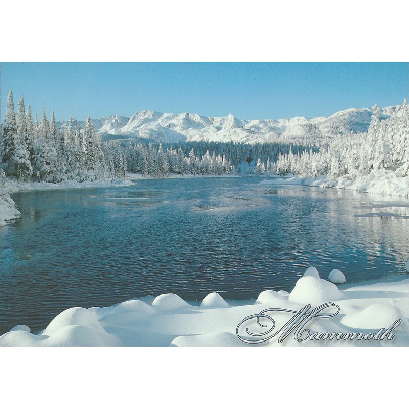 Mammoth Frozen Winter Lake Postcard-QTY=50