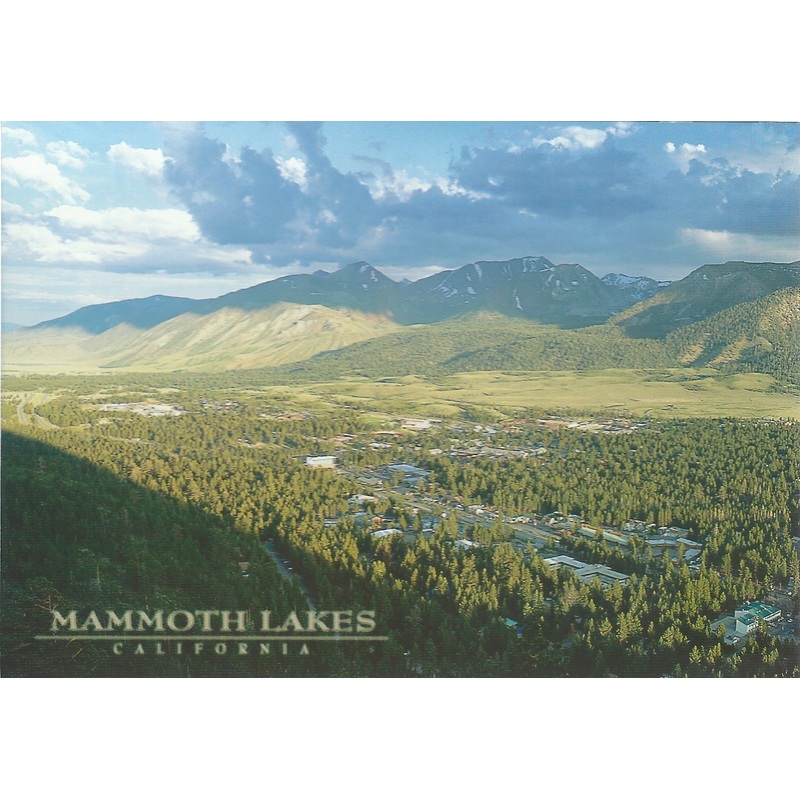 Mammoth Lakes Aerial View Postcard-QTY=50