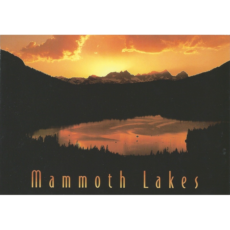 Mammoth Lakes Sunset Postcard-QTY=50