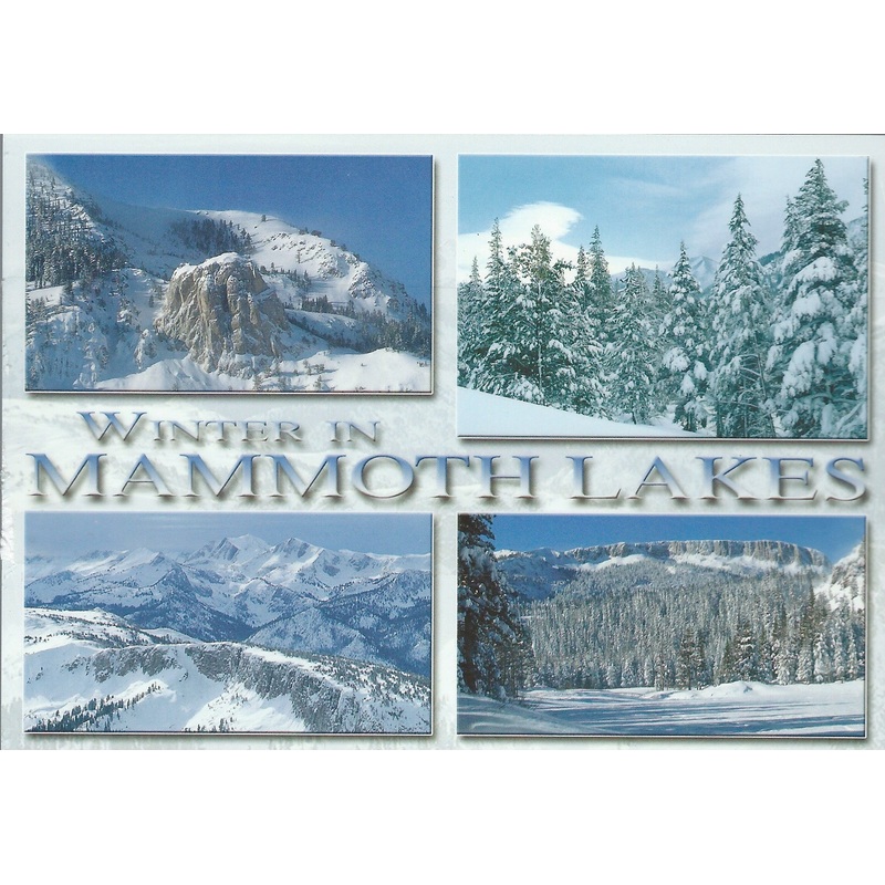 Mammoth Lakes Winter Collage Postcard-QTY=50