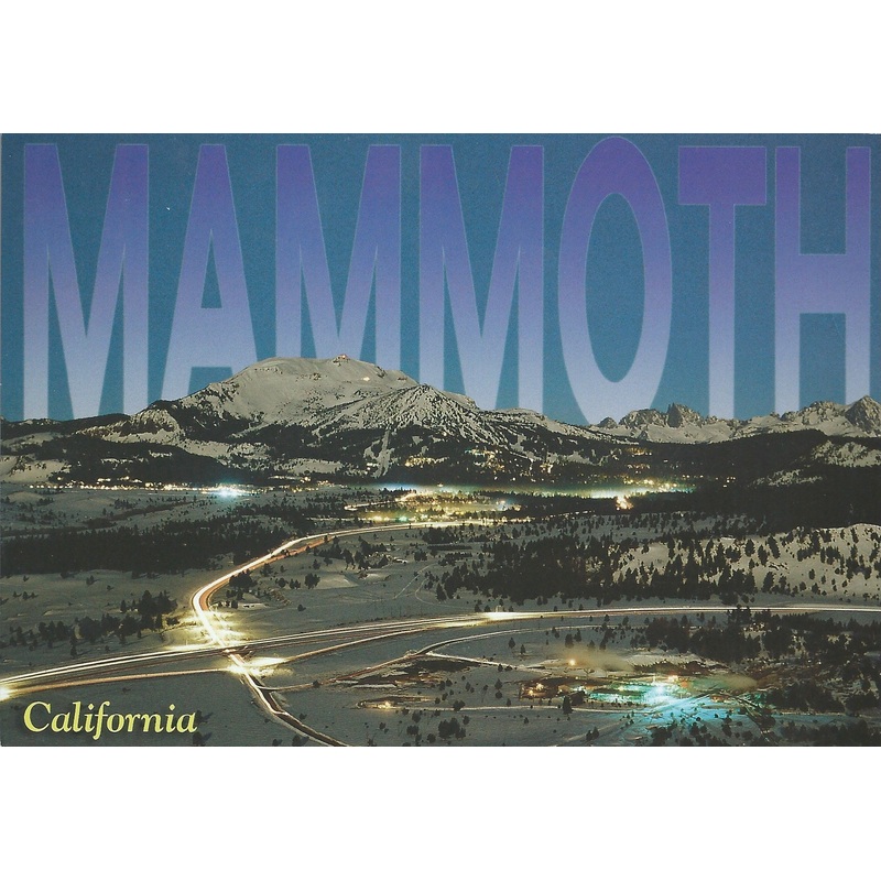 Mammoth Lakes Winter Night Postcard-QTY=50