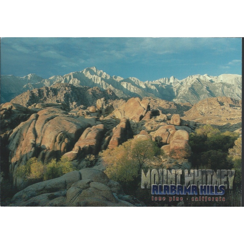 Mt. Whitney Alabama Hills Postcard-QTY=50
