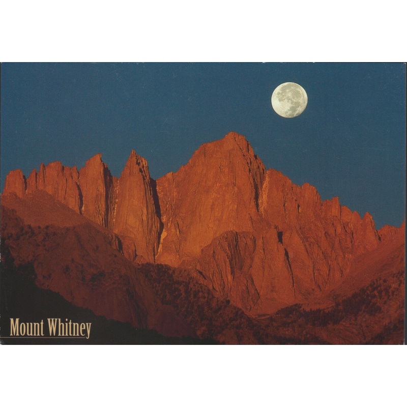 Mt. Whitney Moon Postcard-QTY=50