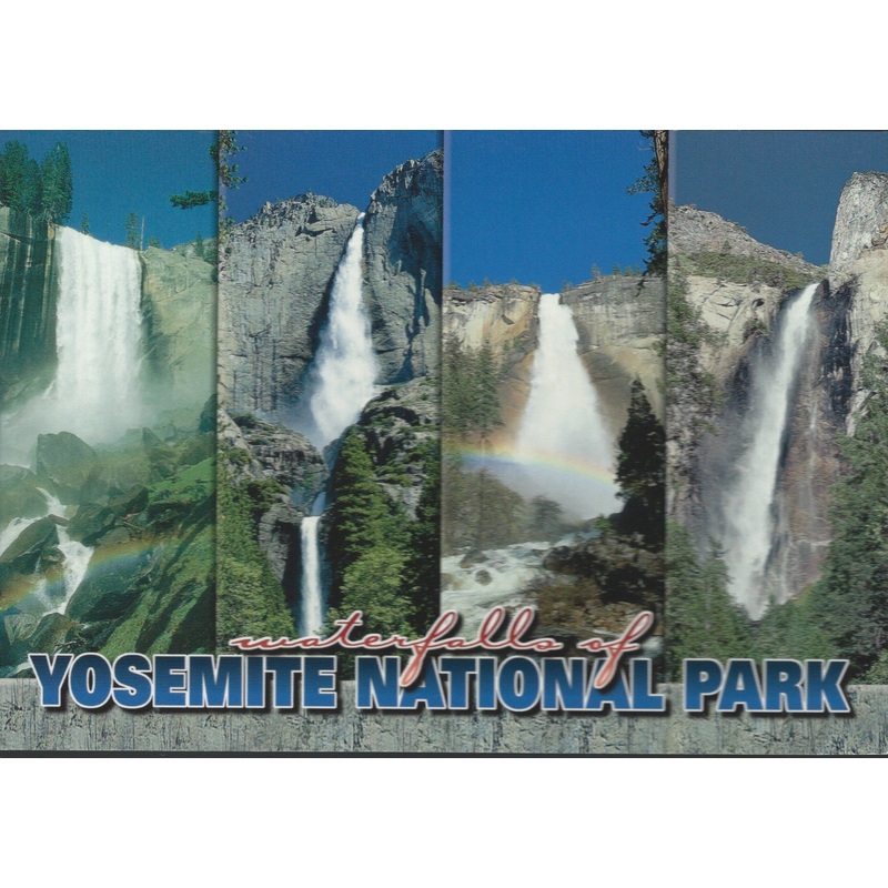 Waterfalls Of Yosemite Park Postcard-QTY=50