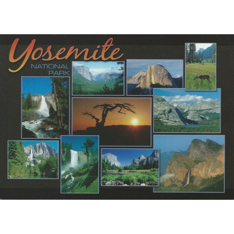Yosemite Collage Postcard-QTY=50