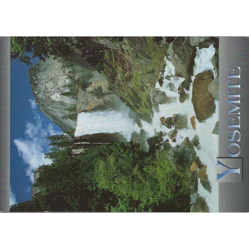 Yosemite Rushing Water Postcard-QTY=50
