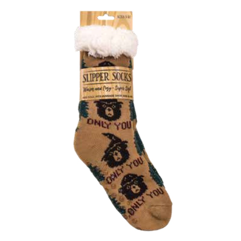 CLASSIC Smokey Brown Slipper Socks