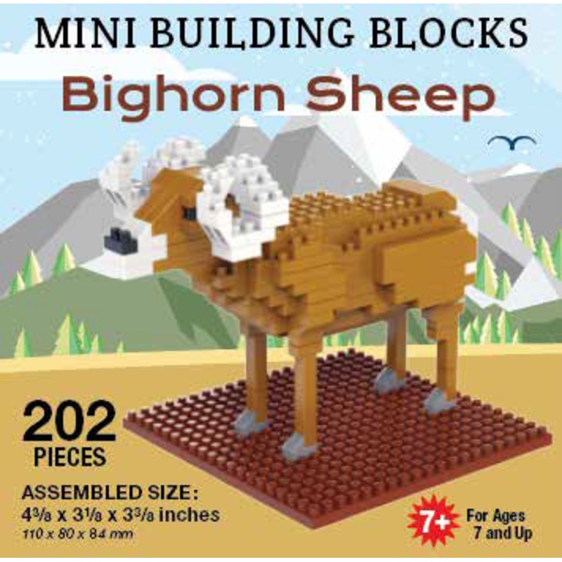 Mini Building Block Bighorn Sheep