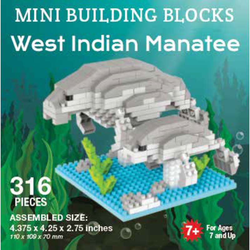 Mini Building Block West Indian Manatee