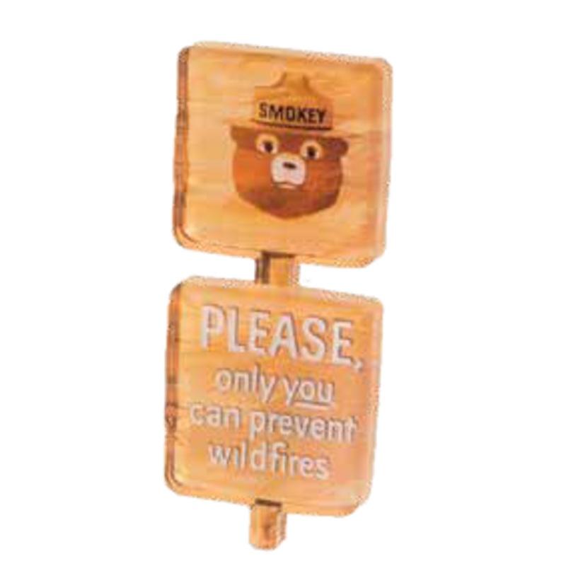 Smokey Bear Die-cut Acrylic Magnet