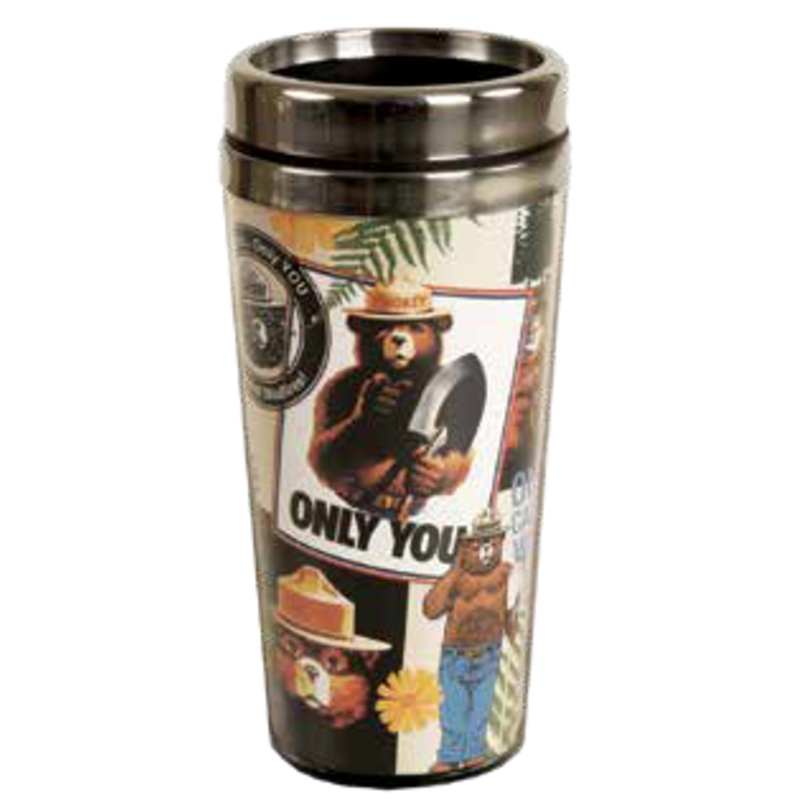 Smokey POP ART collage Travel Tumbler